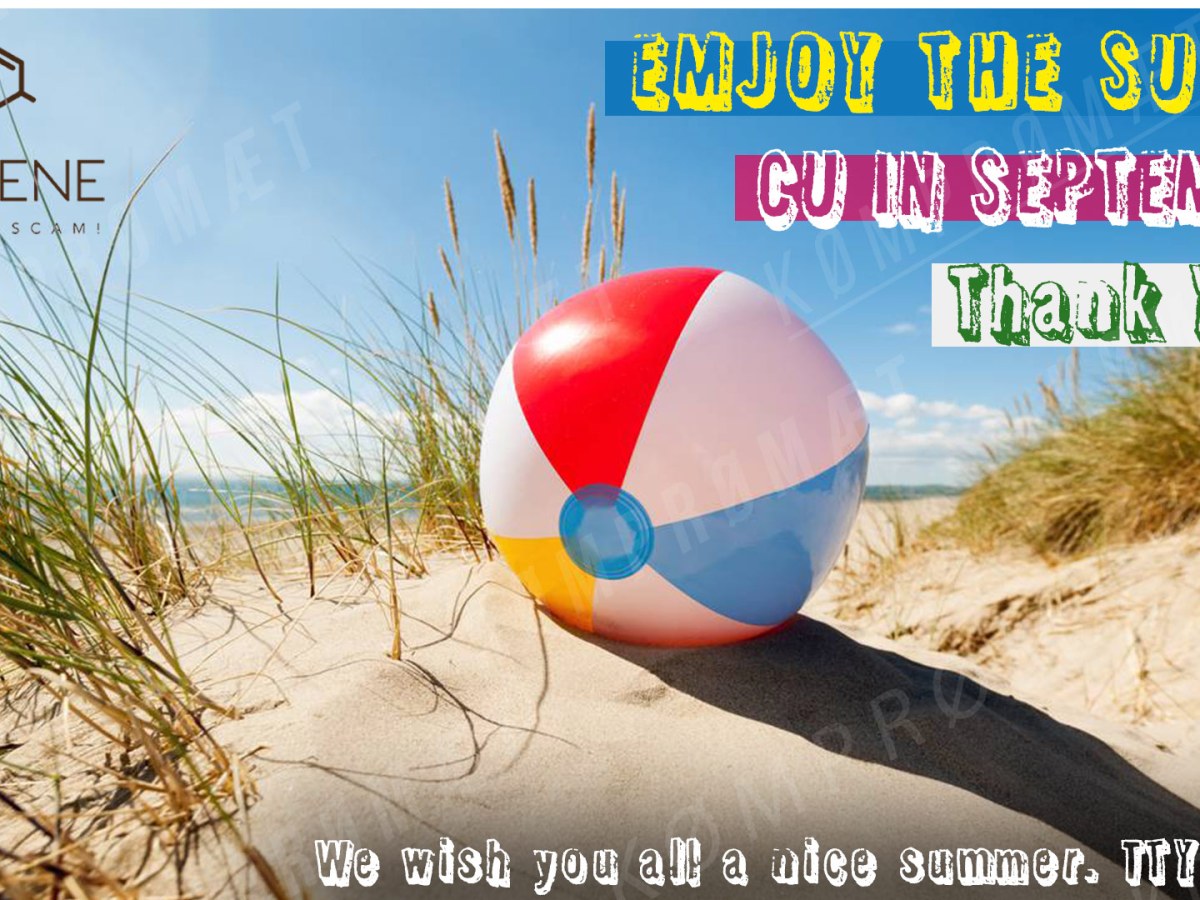 RC-SCENE.COM : Enjoy the sun summer card. A plastic ball on a beach.